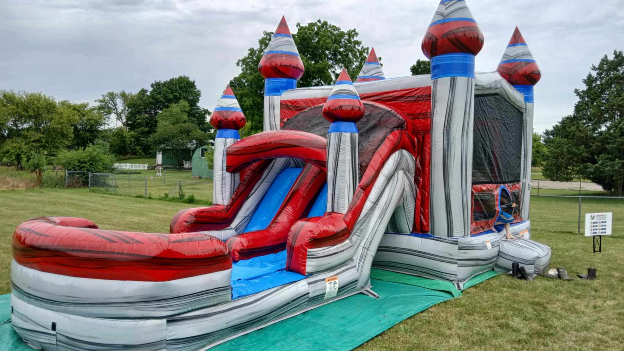 Titanium Dual Lane Combo rentals in Okemos | 517 Bounce