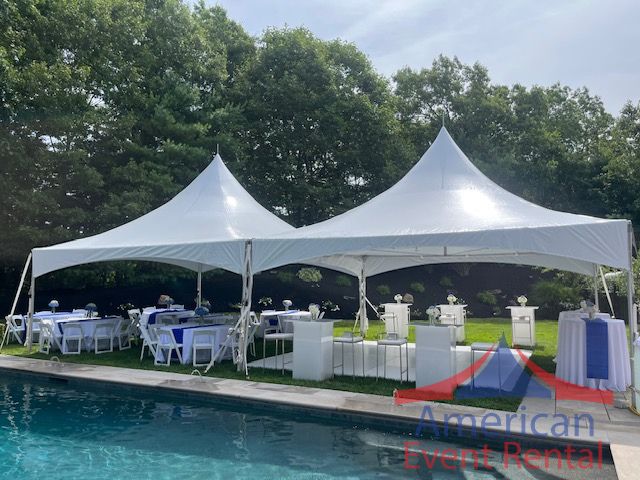 20x40 high peak frame tent rental