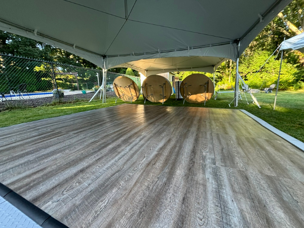 15x15 Smoked Oak Dance Floor 