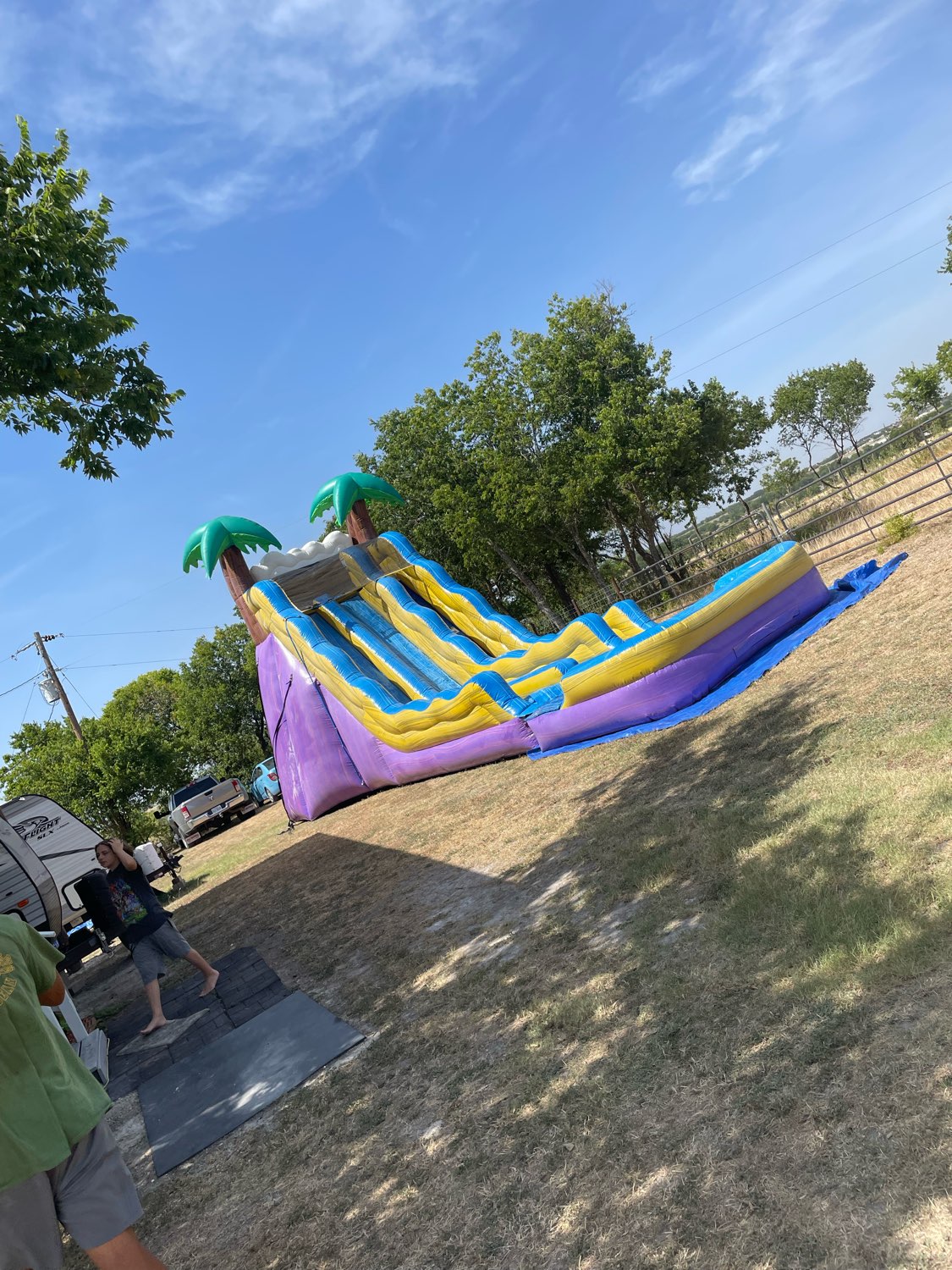 22ft Double Lane Tropical Blast Slide