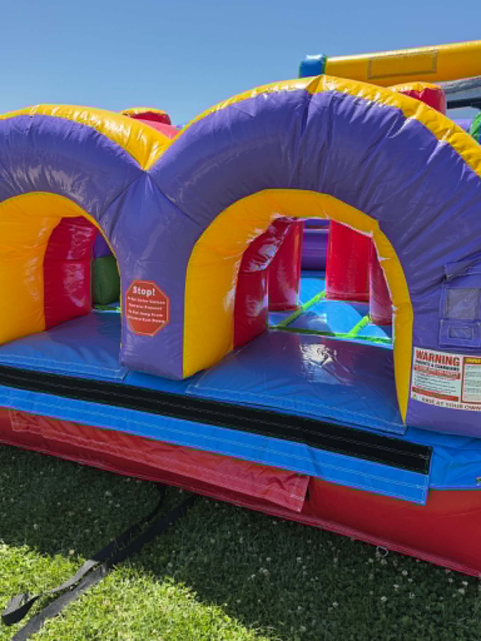 Front entrance of the 40 foot obstacle course inflatable rental