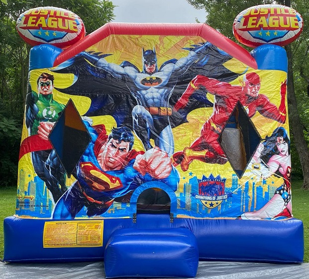 Justice League 4-in-1 Combo showing the superhero design with interior climb and slide