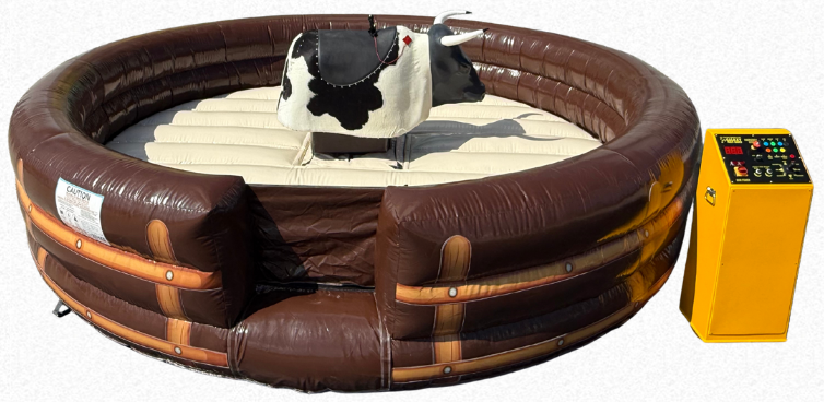 Mechanical bull rental at a Backyard Party Rentals event