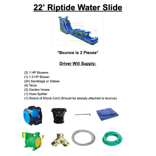 22' Riptide Water Slide