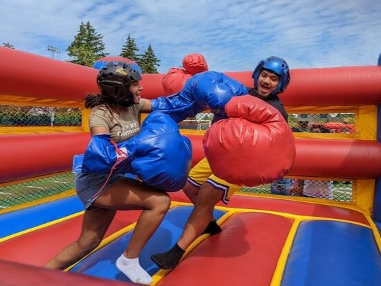Arena Blow Up Boxing Bouncy Boxing Bounce-N-Battle Inflatable