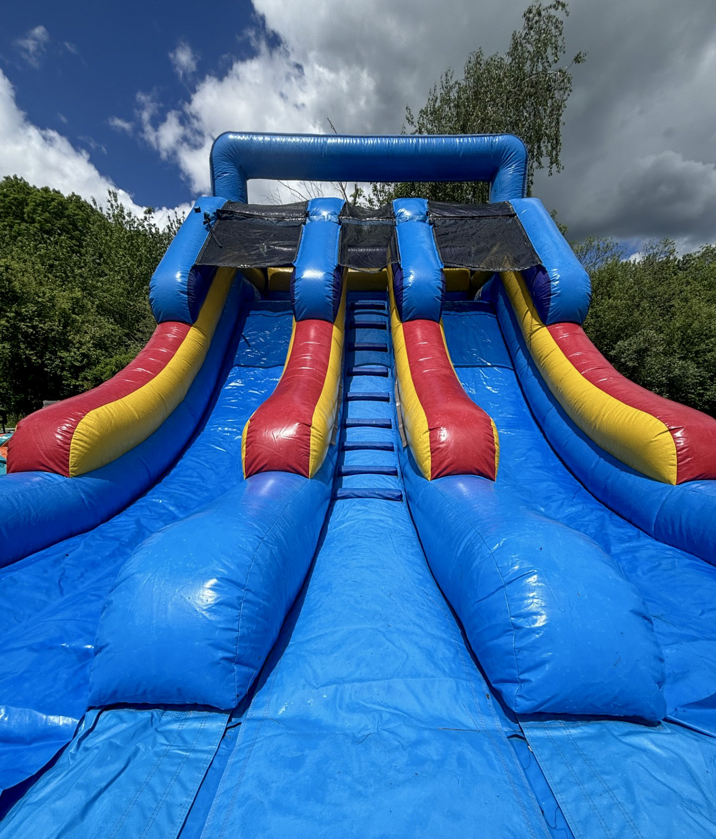 Double Splash Water Slide Rental | BusyBeeJumpers.com Boston MA