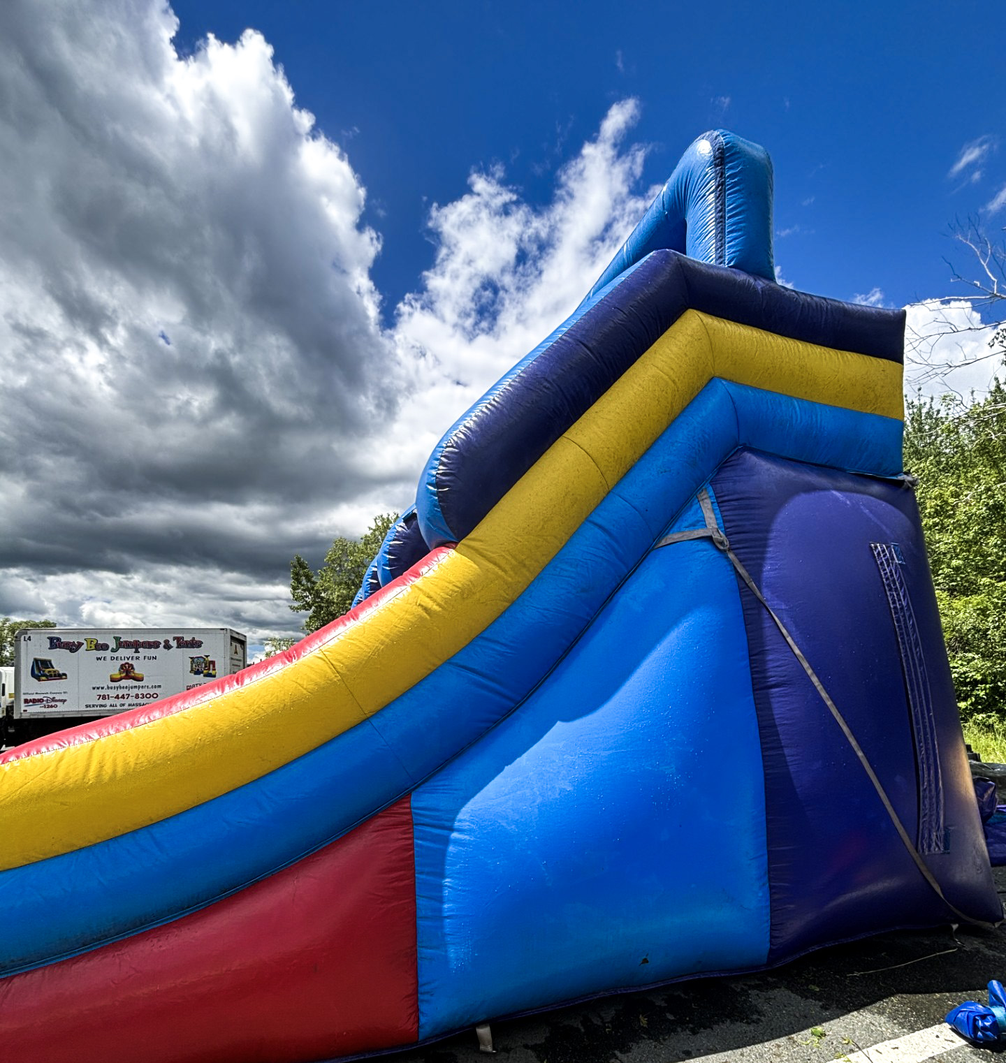 Double Splash Water Slide Rental | BusyBeeJumpers.com Boston MA