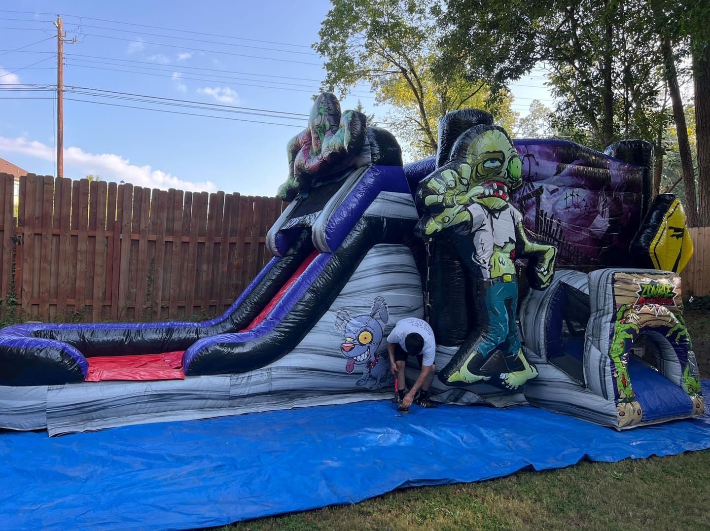Zombie Jump and Slide Dry/Wet - Chrisally Events and Party Rental