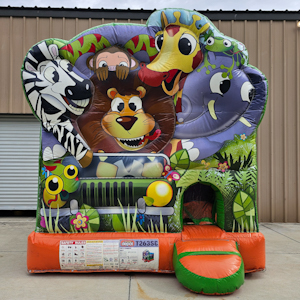 Jungle Mini Bounce House