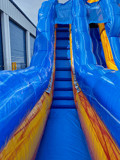Rent the 18' Tropic Thunder Dual Lane Water Slide | Tulsa Water