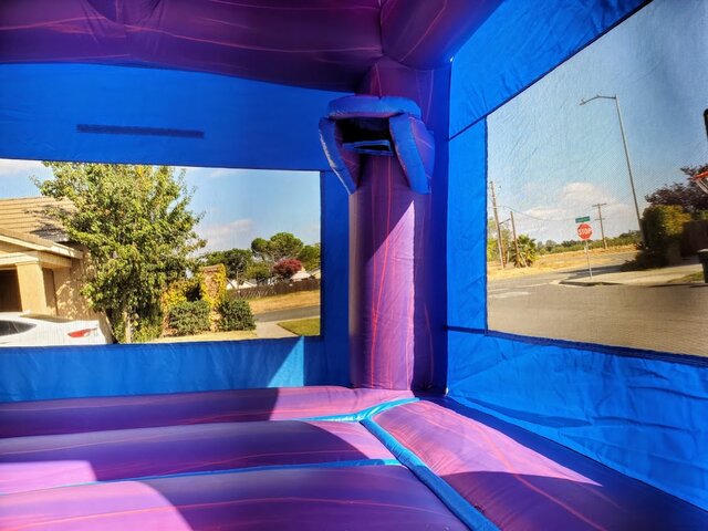 Cotton Candy Marble Bounce House