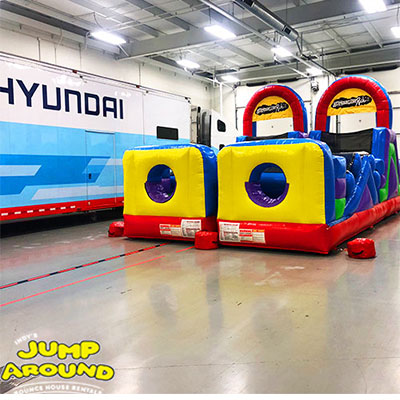 Duel Lane Obstacle Course Rental Indianapolis Indy Jump Around