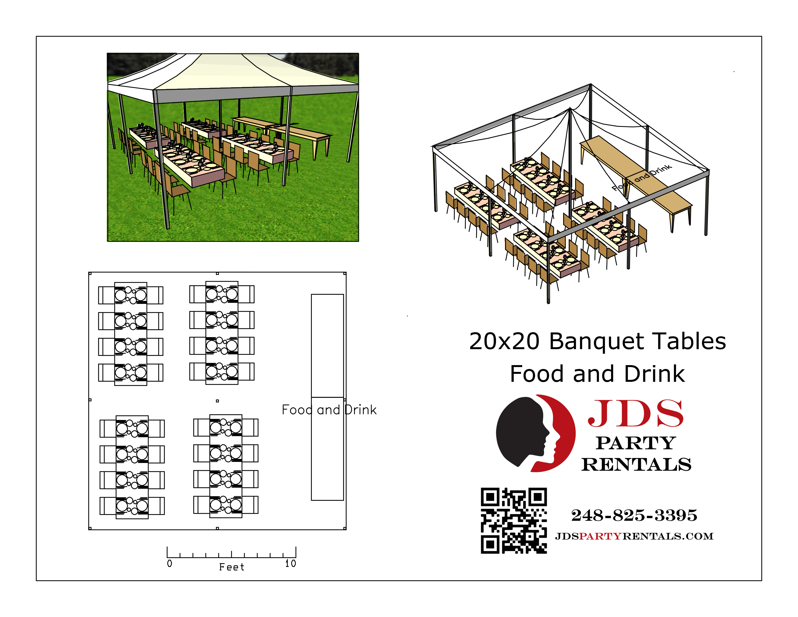20' x 20' High Peak Tent | Metro Detroit, Michigan