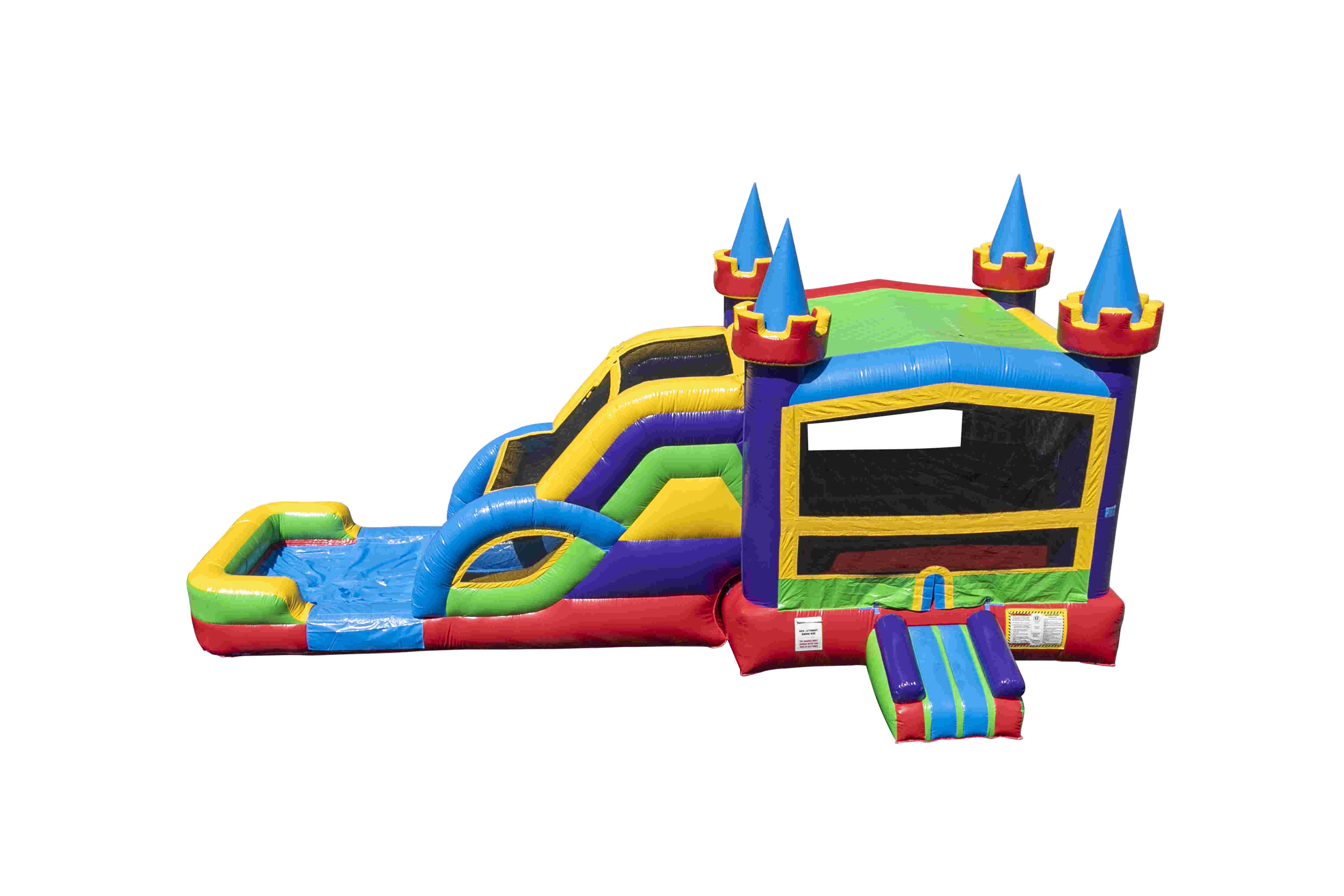 Titanium Dual Lane Combo Bounce House Rental in Wendell, NC-Joy