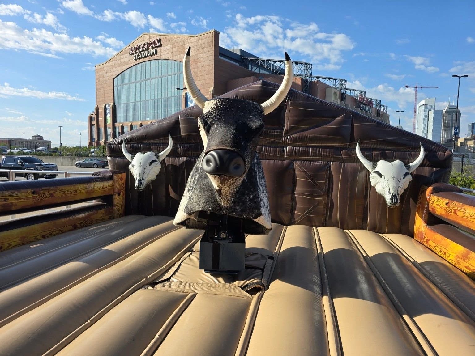 Mechanical bull rental at Lucas Oil Stadium Indianapolis