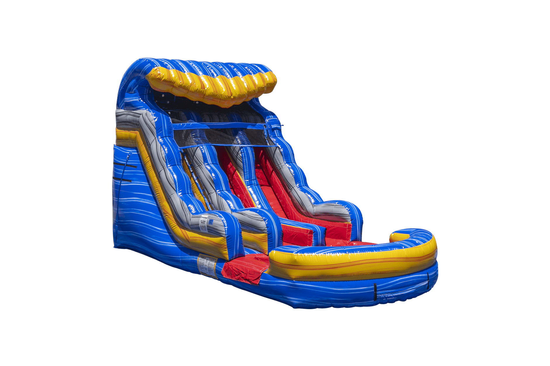 16ft Fireblast Tsunami Dual Lane Slide | Orlando Fun Bounce