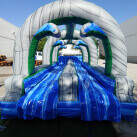 30' Long Hawaiin Double Lane Slip n Slide