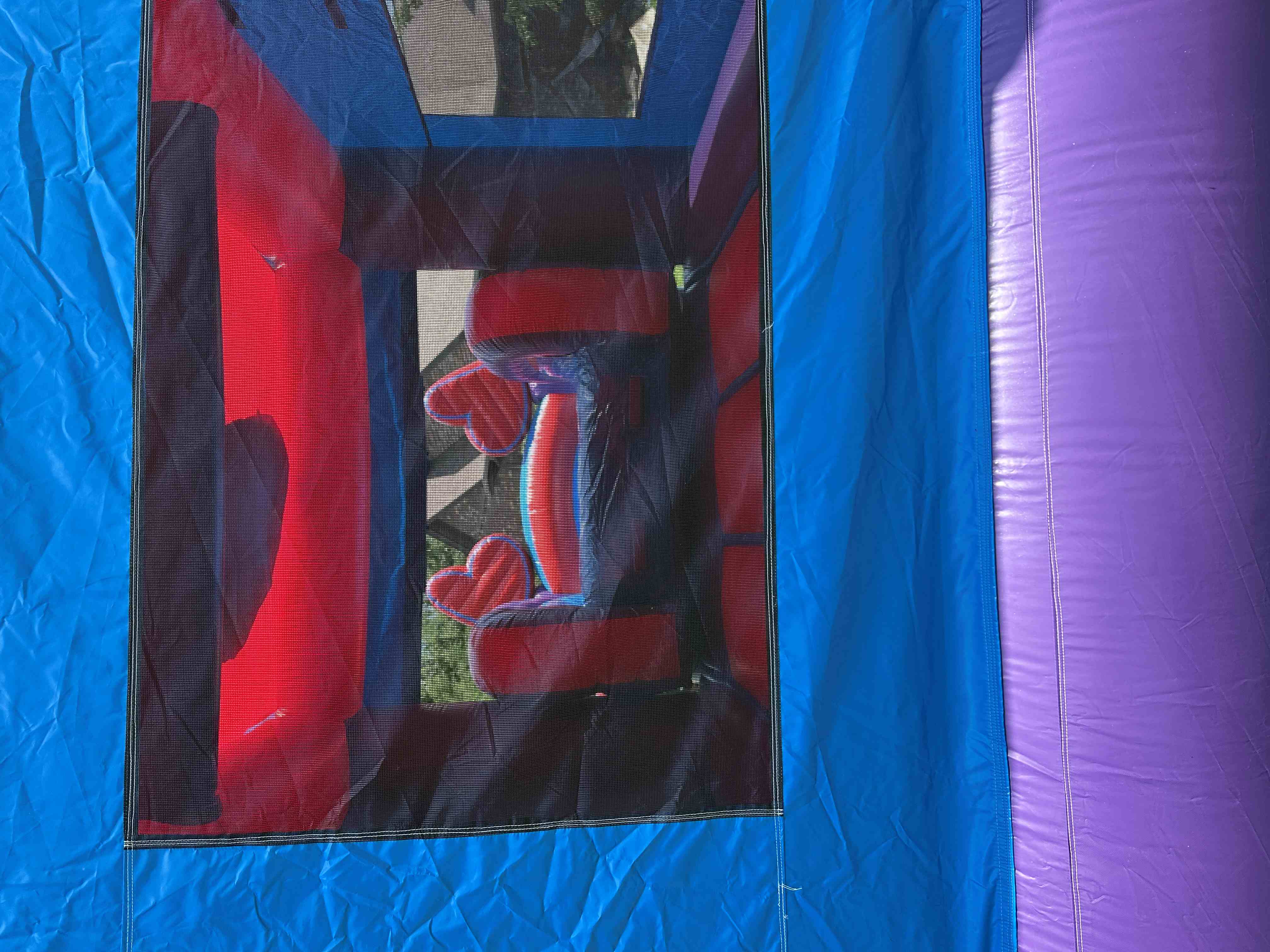 Llama Purple Dual Lane Bounce House Combo with Pool (Wet or Dry