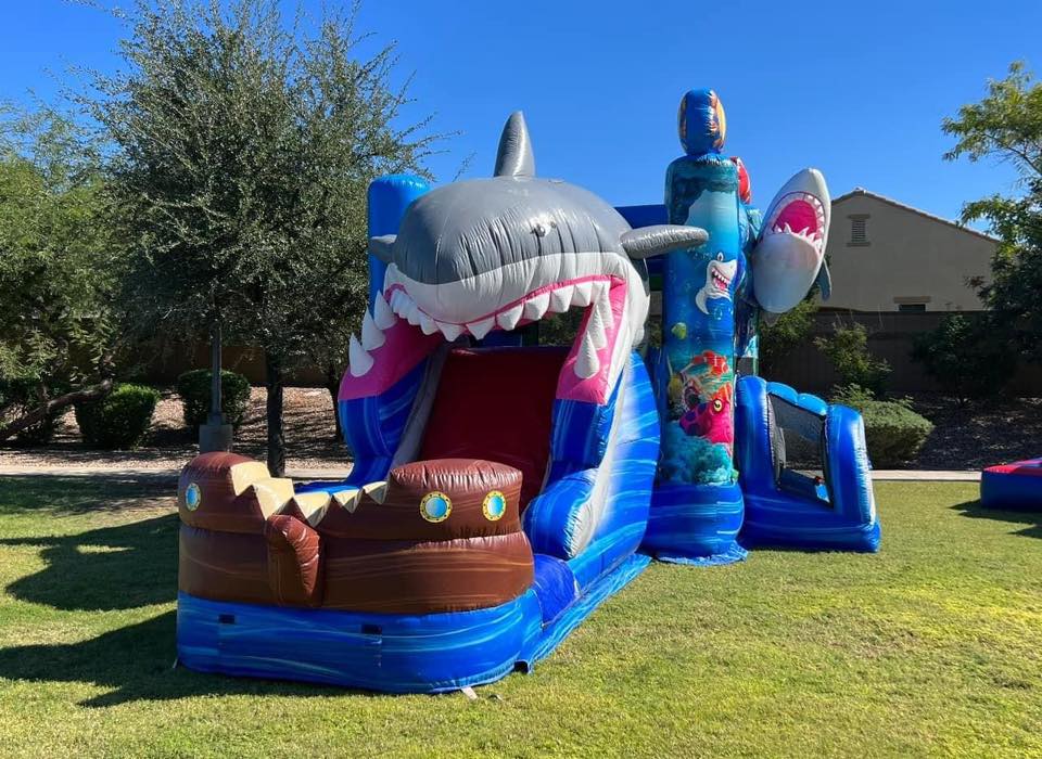 Shark Attack climb and slide view