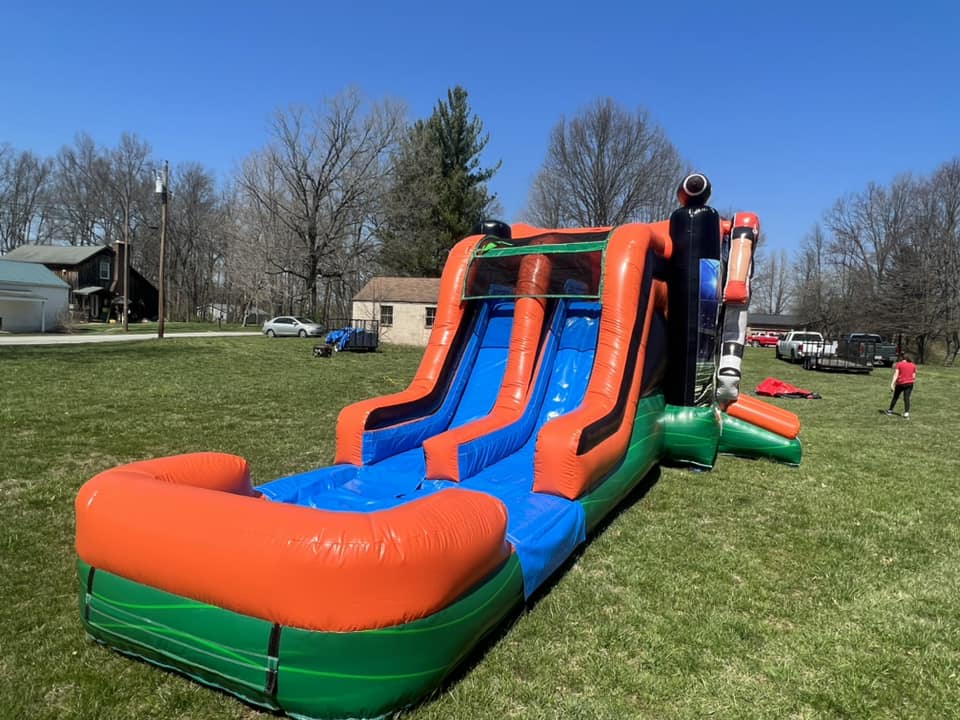 Burrow Bouncer inflatable slide - slide view