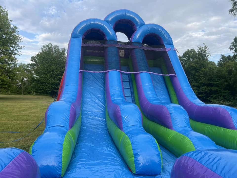 Retro water slide side angle