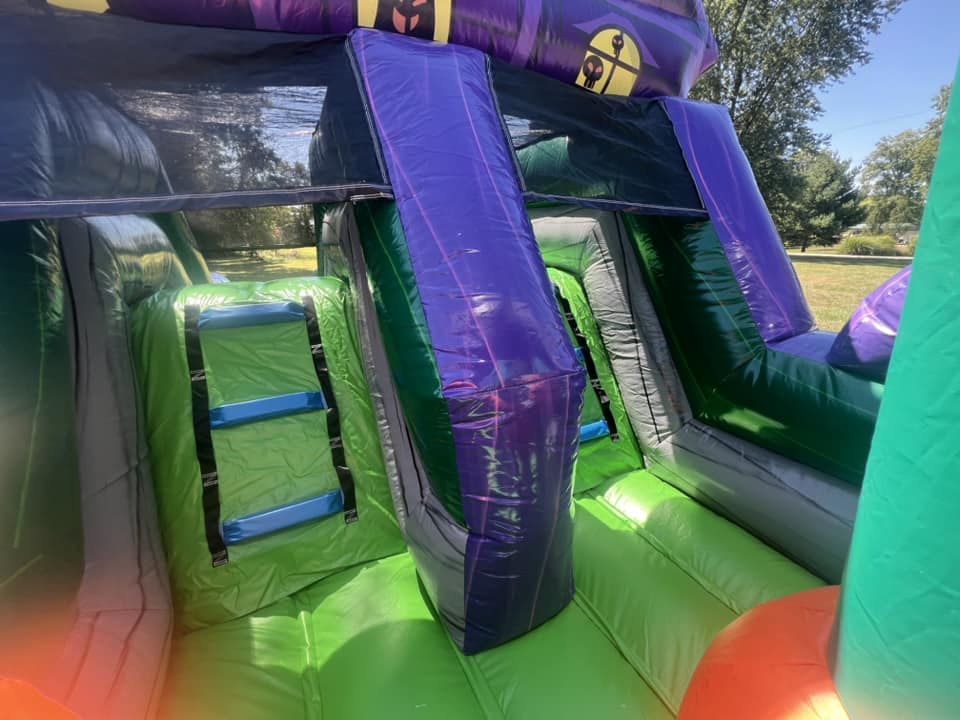 Graveyard Gauntlet Obstacle Course slide climb