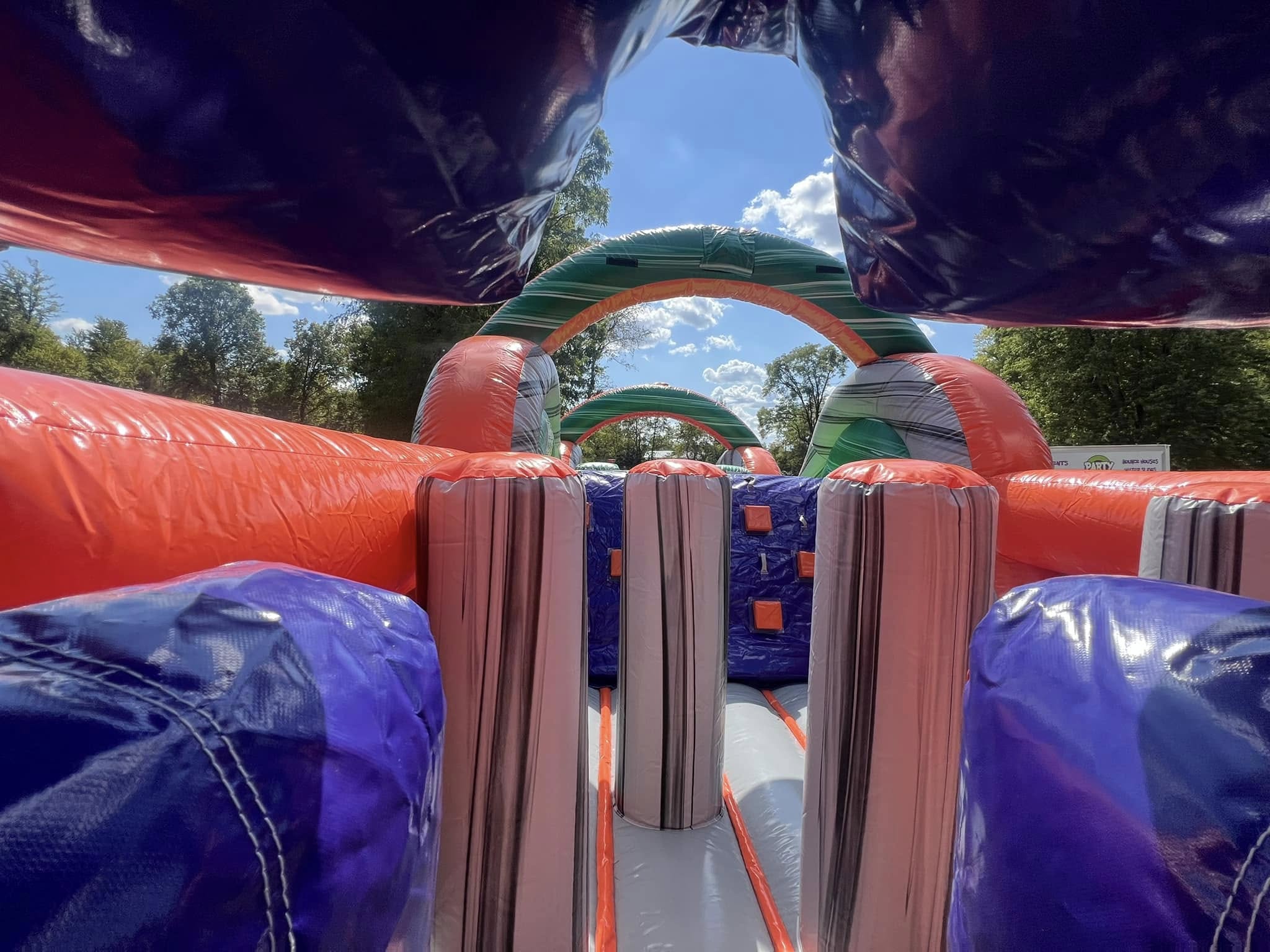 40' Mega Mania Obstacle Course obstacles
