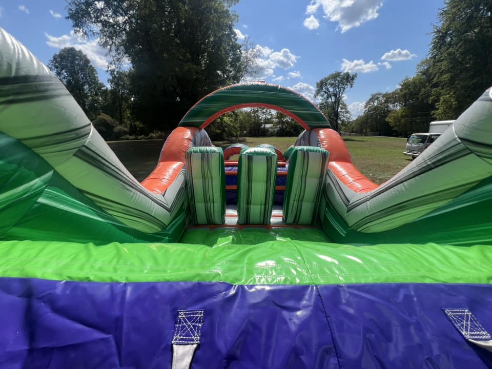 40' Mega Mania Obstacle Course slide