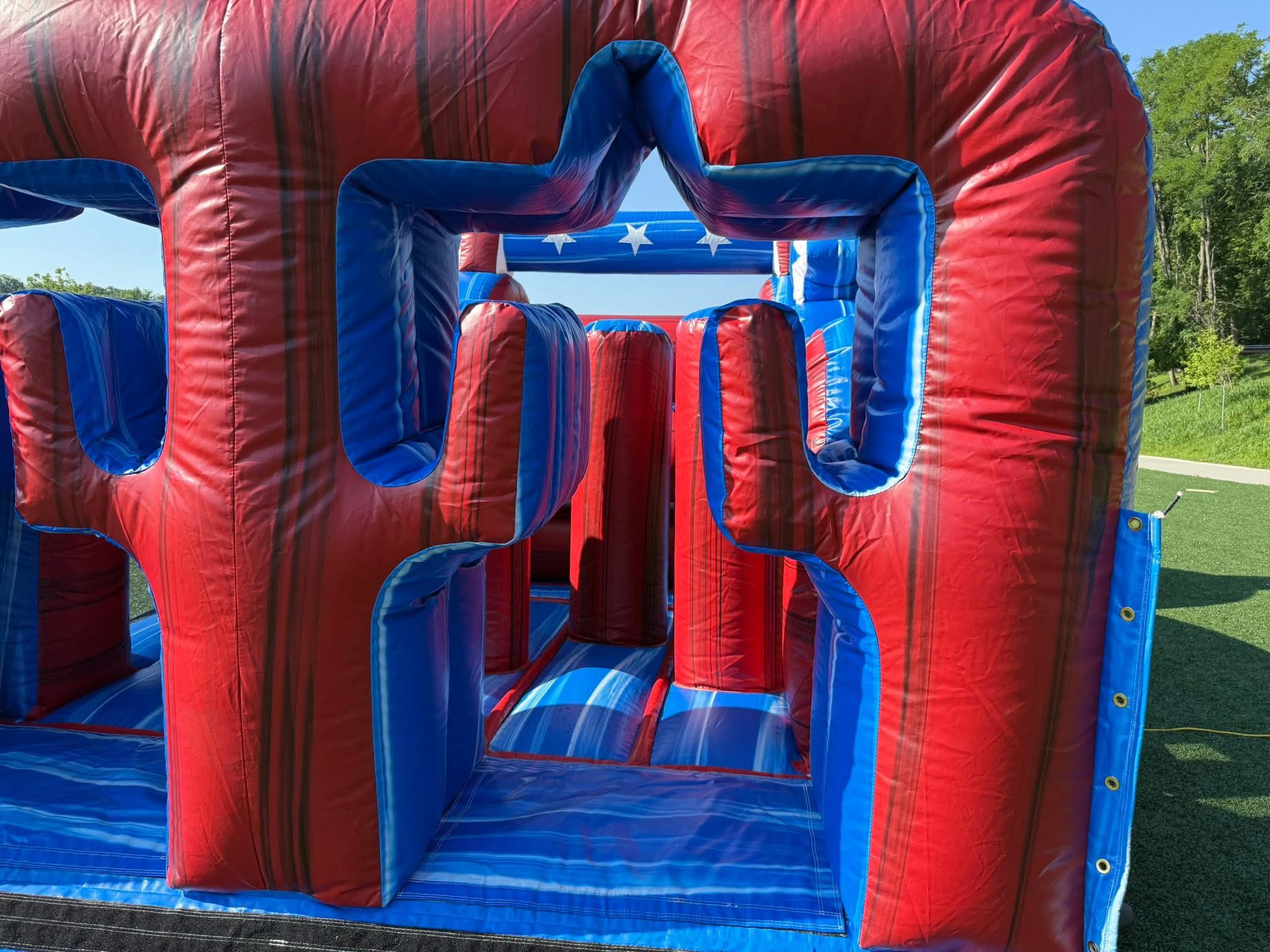 40 Feet of Freedom obstacles inside