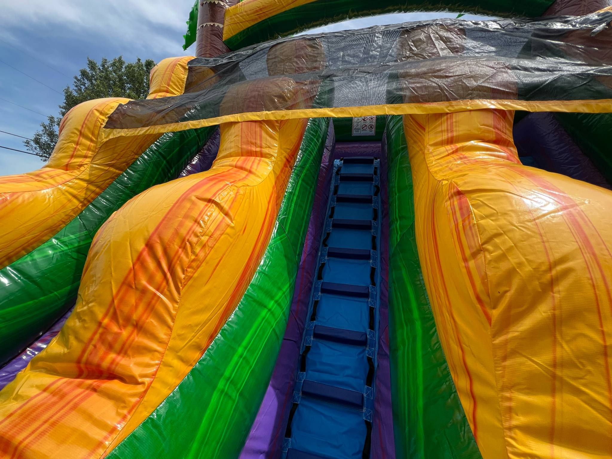Tropical Falls easy climb stairs to the top