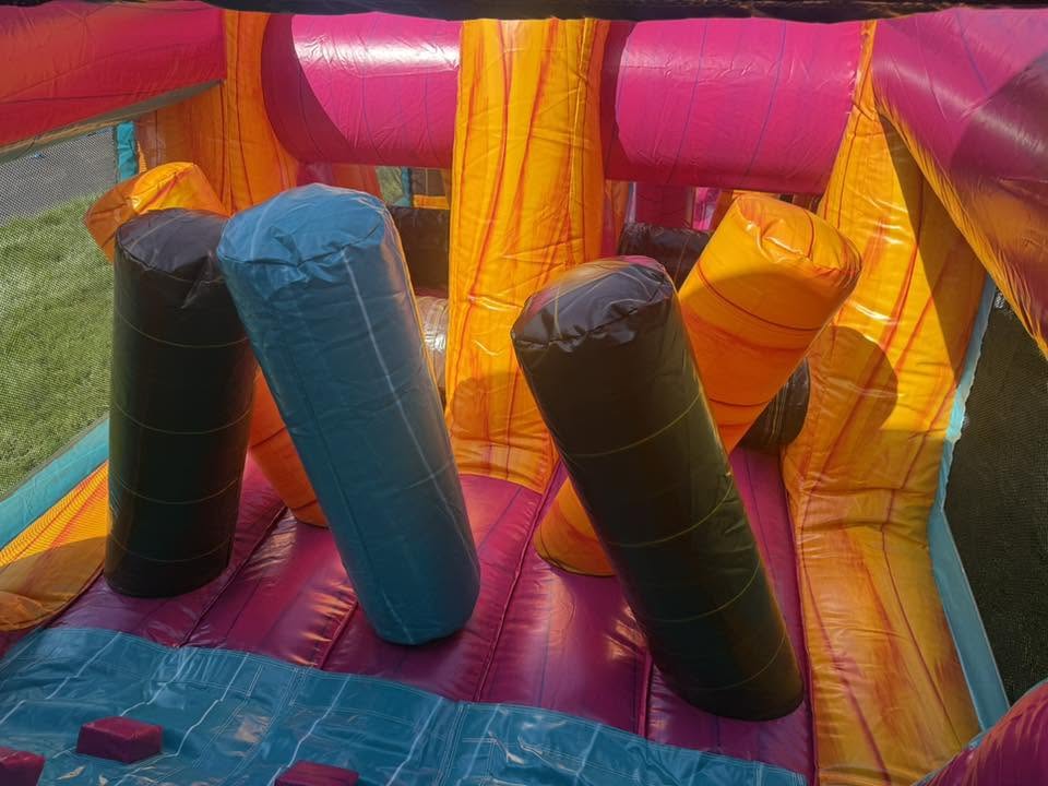 Beach Bash obstacle course pop-up obstacles inside