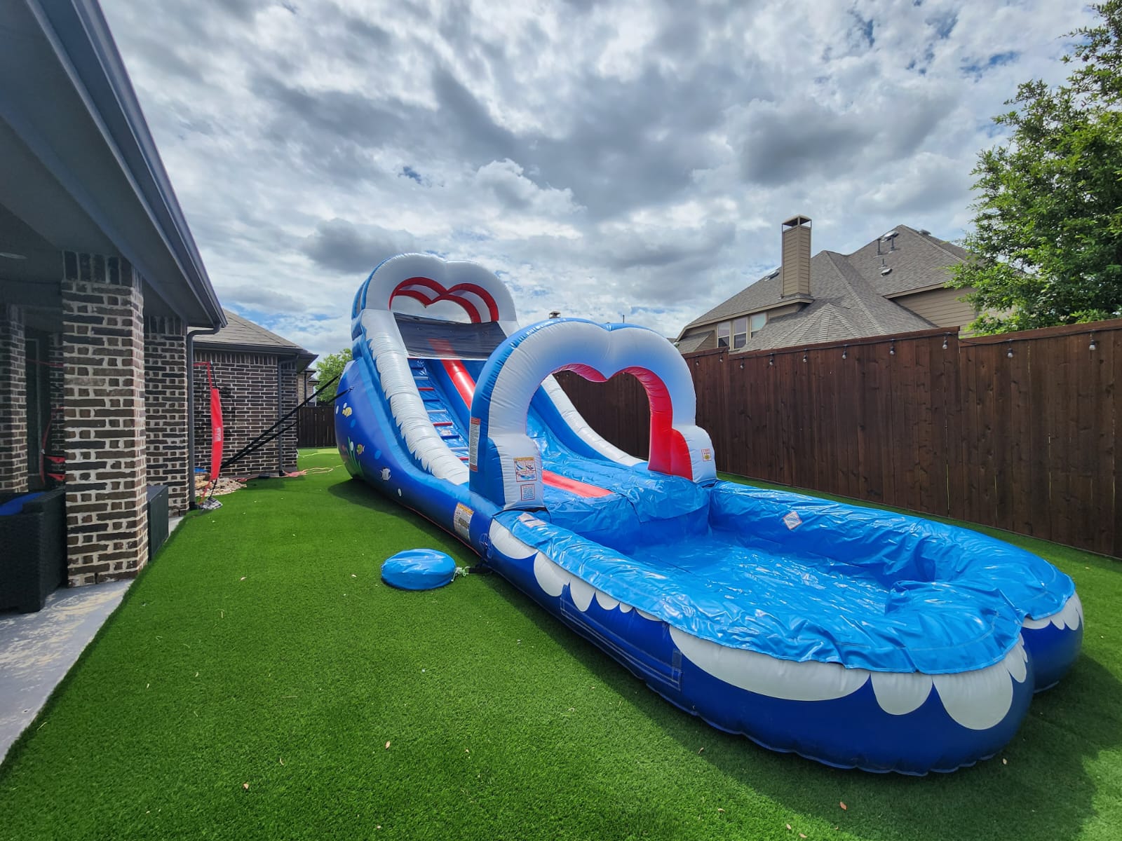 (49) 16 Feet Double Arch Water Slide
