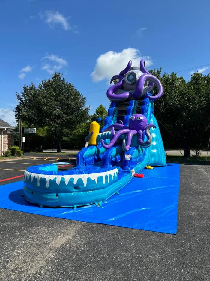20 ft Mr Octopus Water Slide - West Texas Jumpers - Denver City, TX